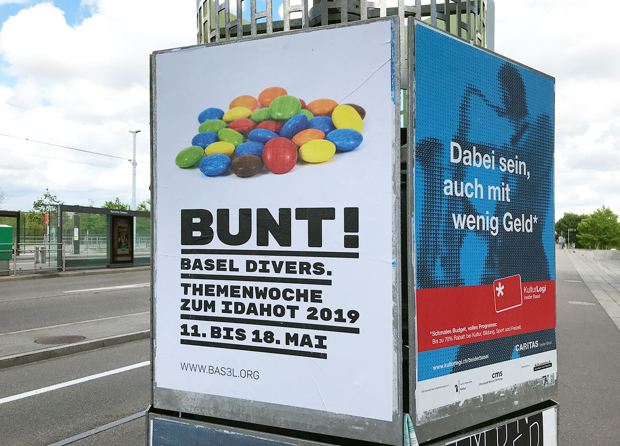 Bunt! Basel divers. — Plakat